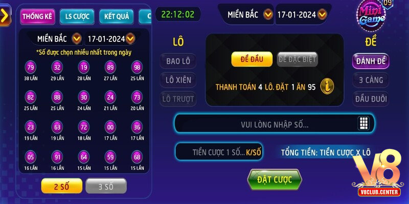 Một số thông tin về Lô đề 1 ăn 900 tại V8club