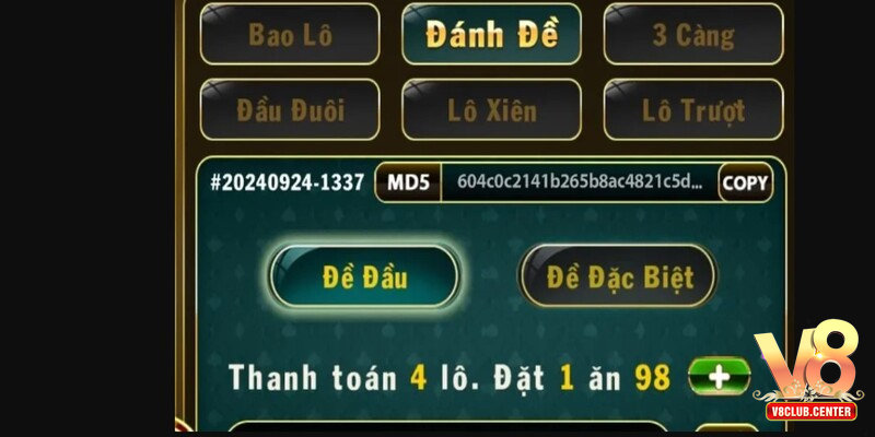 Luật chơi Lô đề siêu tốc tại V8club