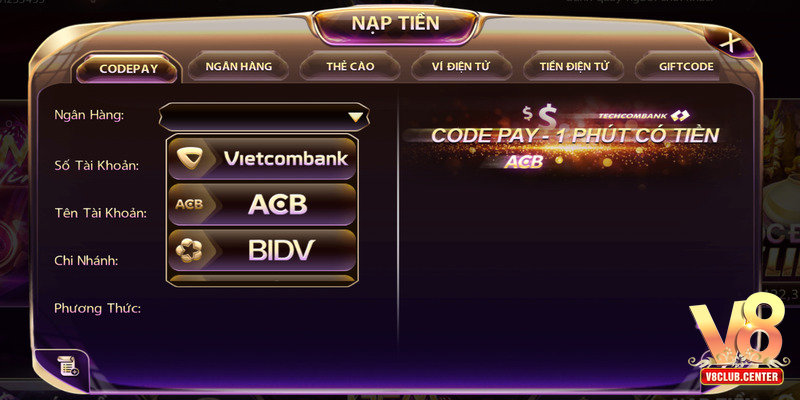 Nạp tiền V8club là bước khởi đầu quan trọng