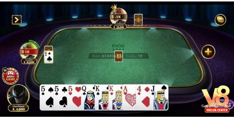Hướng dẫn cách chơi bài Phỏm V8Club nhanh nhất dành cho anh em mới bắt đầu