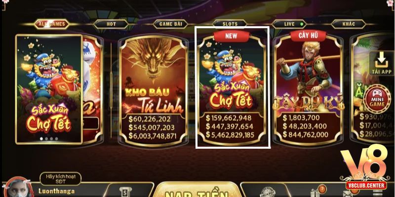 Chọn chơi sắc xuân chợ Tết trong kho game V8club