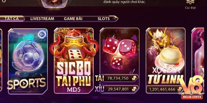 Các bước tham gia tài xỉu online tại V8club