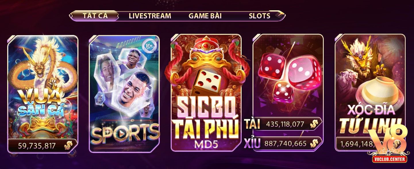 V8club - Cổng game bài đổi thưởng vượt thời đại